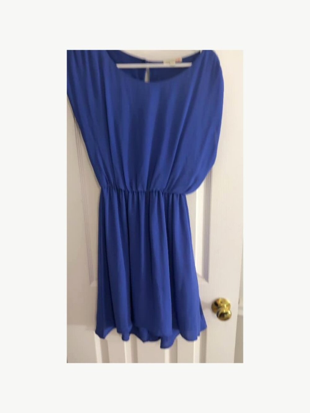 GB Cobalt Blue Sleeveless Fit & Flare Dress XS